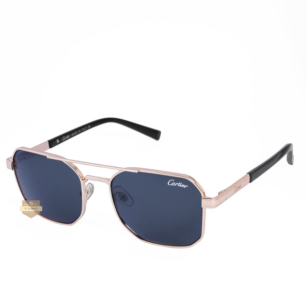 NEW ARRIVAL HIGH QUALITY SUNGLASSES ROSE GOLD FRAME BLACK GLASS