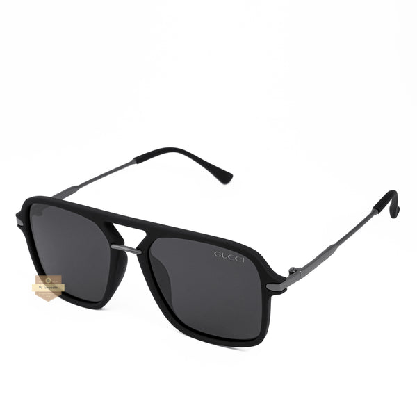 NEW ARRIVAL HIGH QUALITY MEN SUNGLASSES BLACK FRAME WITH BLACK GLASS