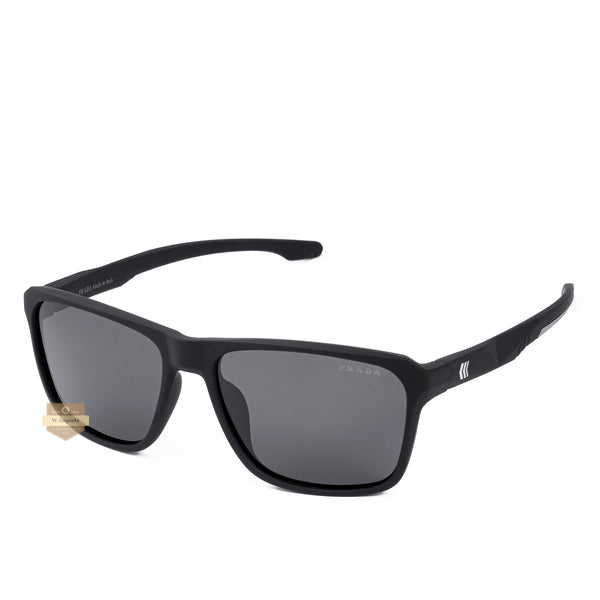 NEW ARRIVAL HIGH QUALITY MENS SUNGLASSES LIGHT WEIGHT FRAM BLACK WITH BLACK GLASS