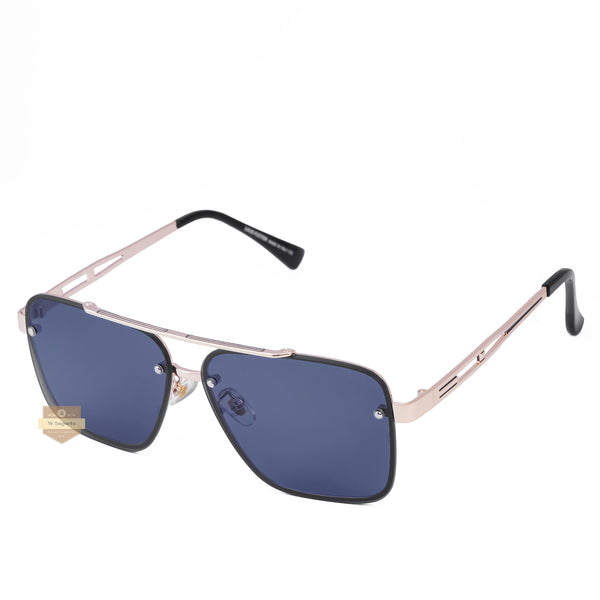 NEW ARRIVAL HIGH QUALITY MENS SUNGLASSES ROSE GOLD FRAME METAL WITH BLACK GLASS