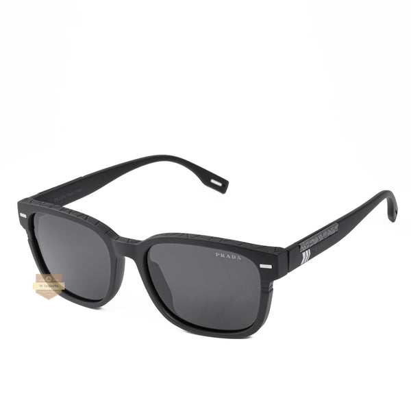 NEW ARRIVAL HIGH QUALITY SUNGLASSES LIGHT WEIGHT ALL BLACK WITH BLACK GLASS