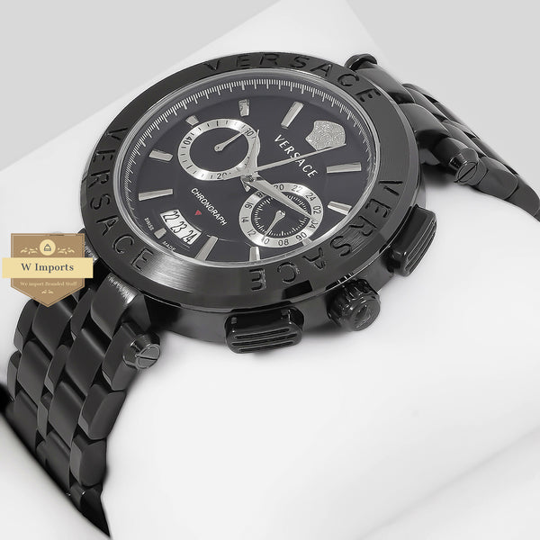 Latest Collection Chronograph All Black With Dial Stainless Steel