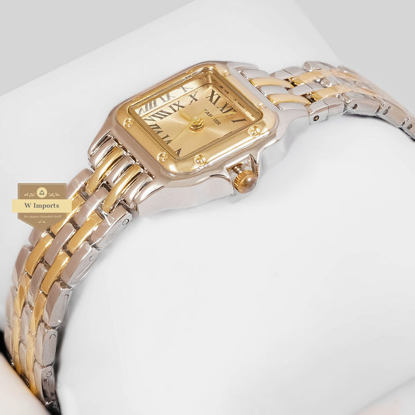 Latest Collection Two Tone Yellow Gold With  Dial Ladies Watch