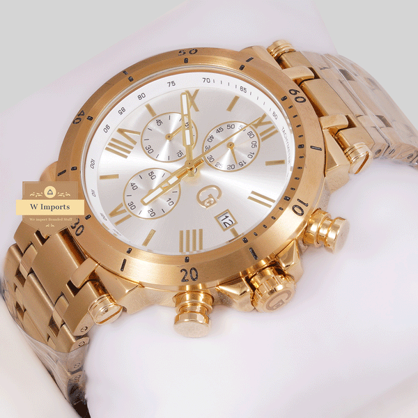 CHRONOGRAPH COLLECTION ROSE GOLD CASE WITH WHITE DAIL