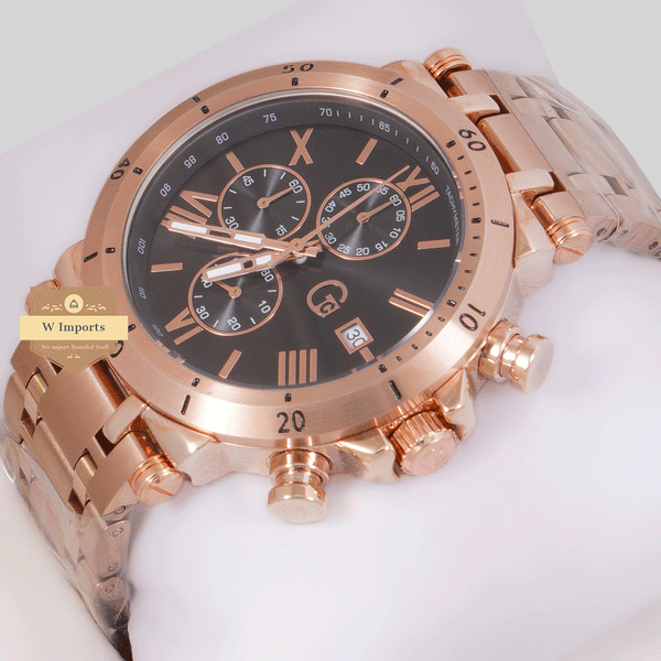 CHRONOGRAPH COLLECTION ROSE GOLD CASE WITH WHITE DAIL