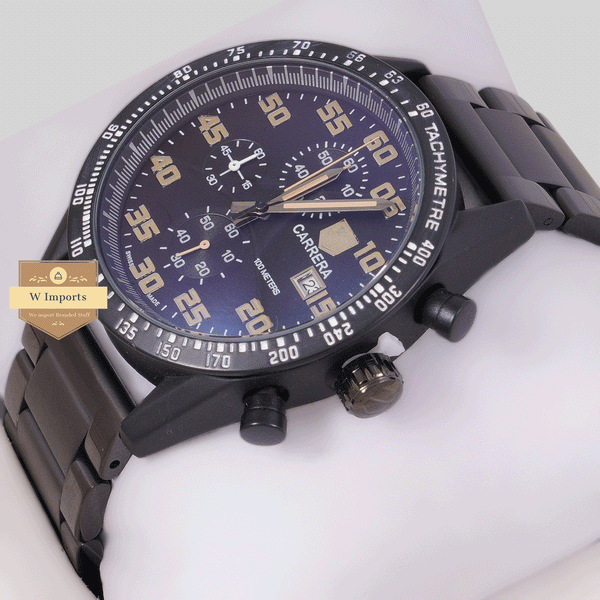 CHRONOGRAPH COLLECTION ALL BLACK CASE WITH BLACK DAIL & MAT BAZEL WATCH