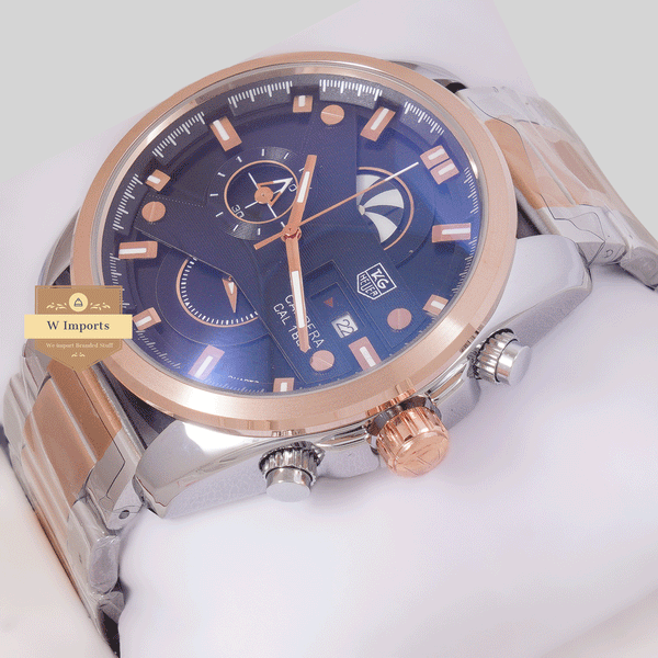 CHRONOGRPAH COLLECTION TWO TONE ROSE WITH BLACK DAIL