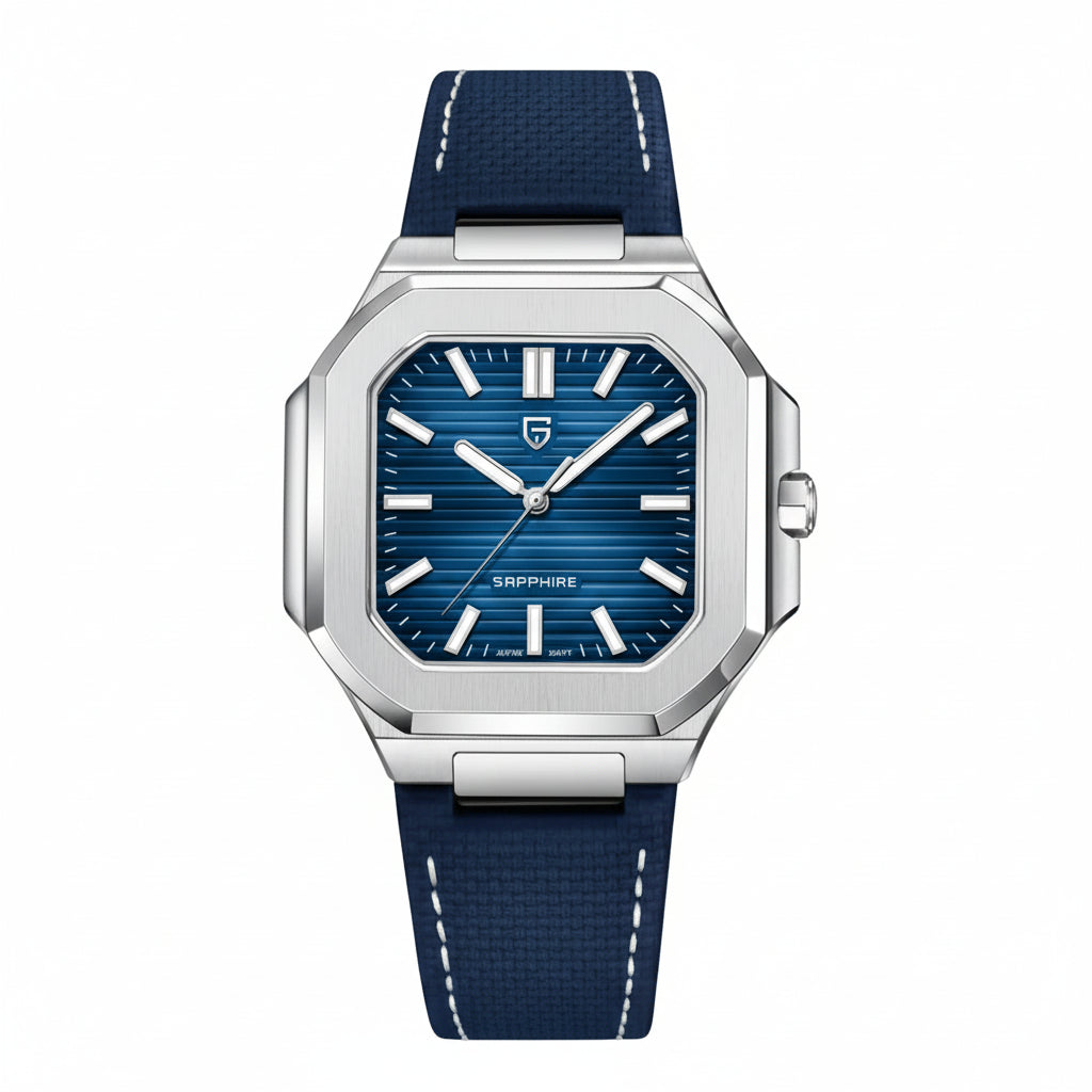 PAGANI DESIGN MEN'S WATCH STAINLESS STEEL BLUE DAIL CUBITUS QUARTZ SKU-PD-YS019