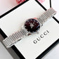 Gucci Men's Swiss Made Quartz Stainless Steel Black Dial 36mm Watch YA1264154