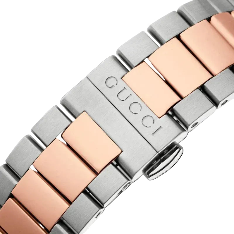 Gucci Women’s Swiss Made Quartz Stainless Steel Silver Dial 27mm Watch YA126564