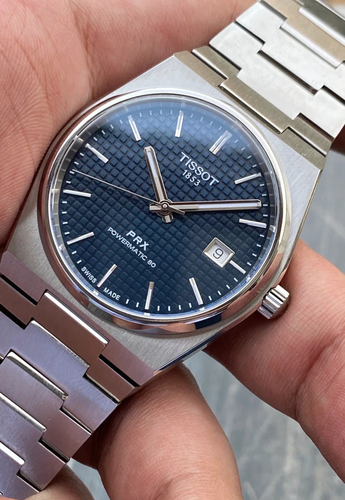 TISSOT PRX Men’s Swiss Made Powermatic Silver Stainless Steel Blue Dial 40mm Watch T137.407.11.041.00