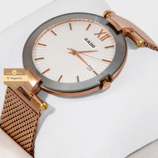 ALL ROSE GOLD COLLECTION WITH WHITE DAIL CHAIN WATCH