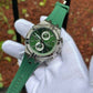 Maurice Lacroix Men’s Quartz Swiss Made Green Silicone Strap Green Dial 44mm Watch AI1018-SS000-630-5