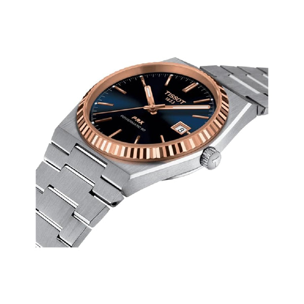 TISSOT Men’s Swiss Made Powermatic Stainless Steel Blue & Black Dial 40mm Watch T931.407.41.041.00
