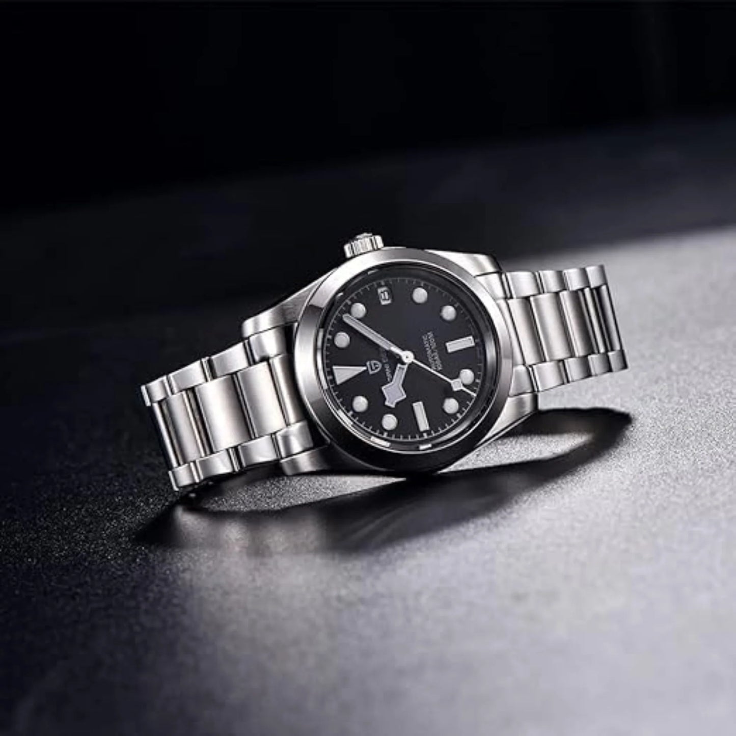 PAGANI DESIGN MEN'S WATCH AUTOMATIC NH35A STAINLESS STEEL BLACK DAIL WATCH SKU-PD-1716