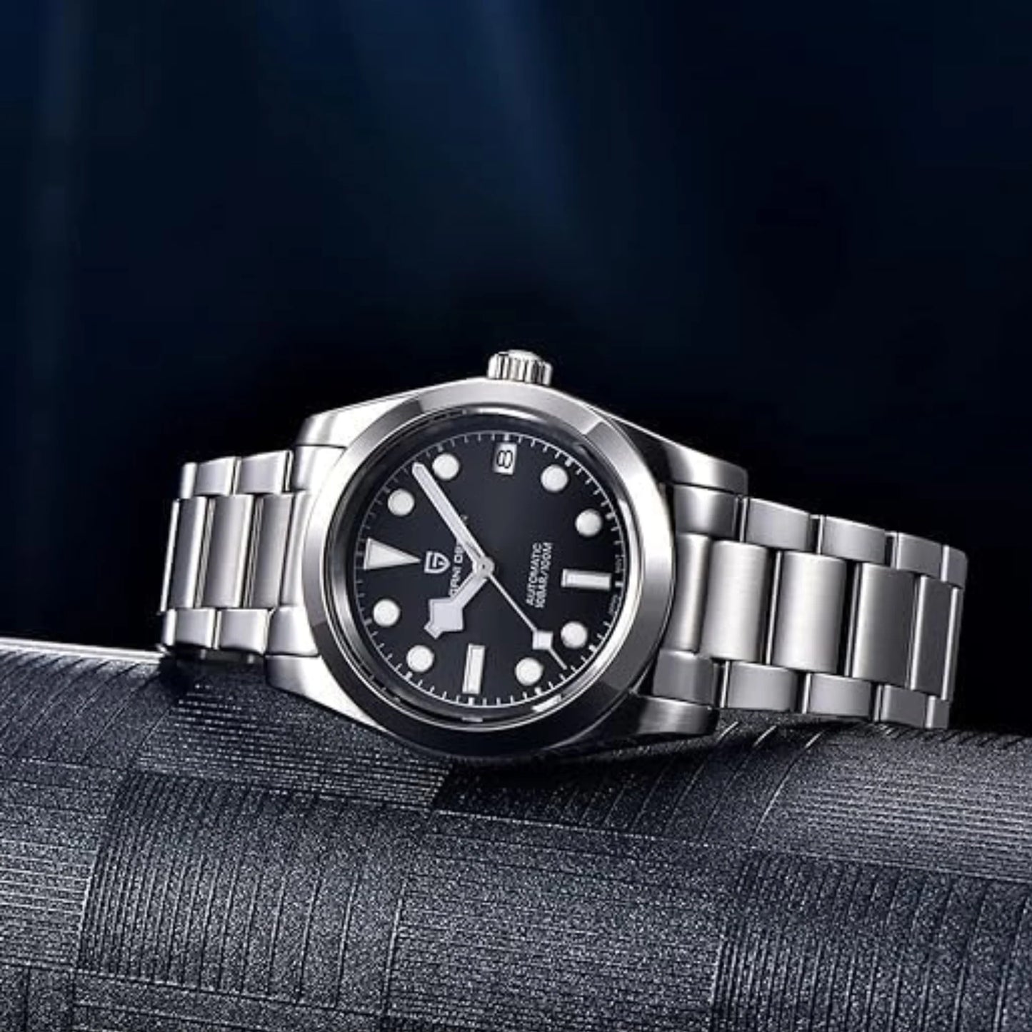 PAGANI DESIGN MEN'S WATCH AUTOMATIC NH35A STAINLESS STEEL BLACK DAIL WATCH SKU-PD-1716