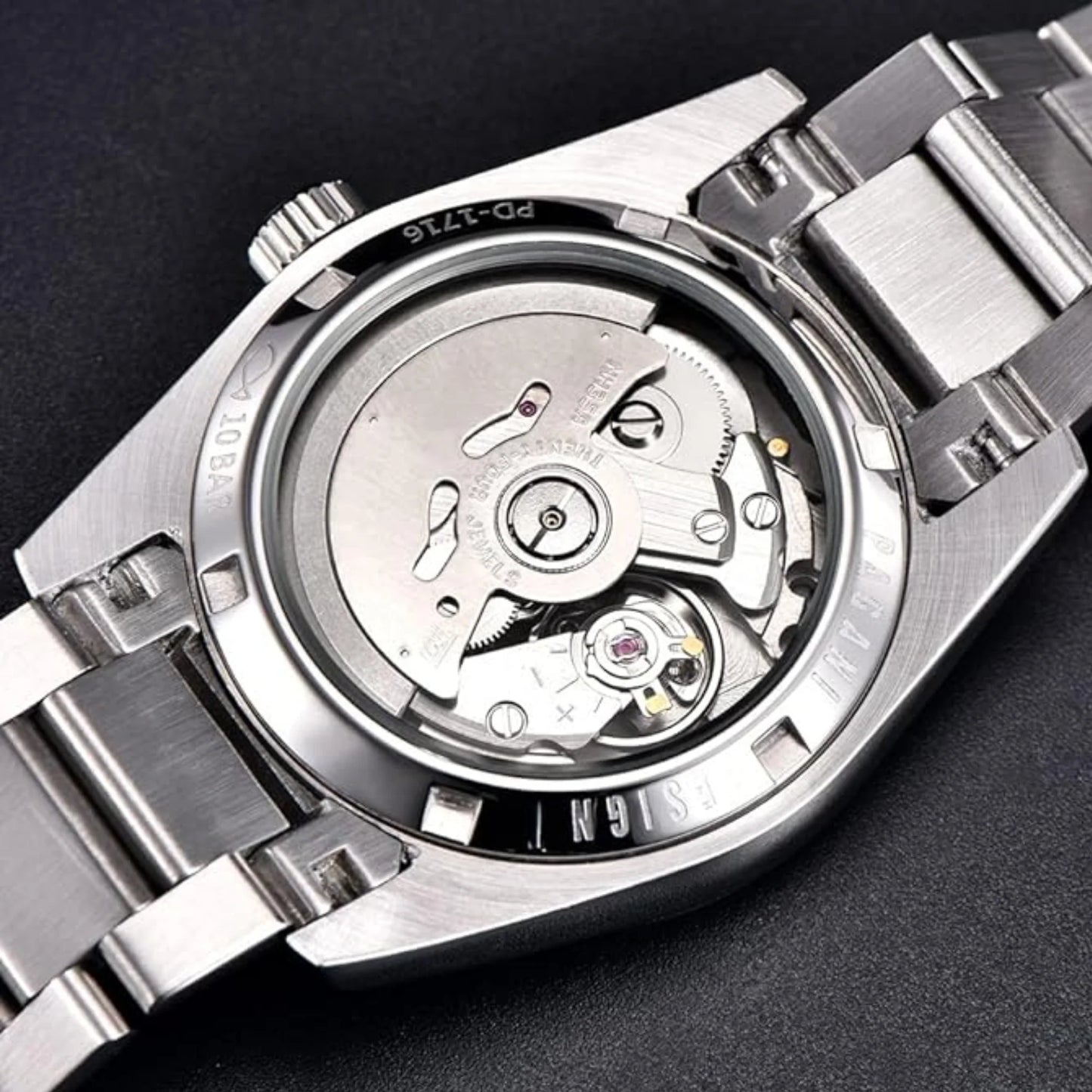 PAGANI DESIGN MEN'S WATCH AUTOMATIC NH35A STAINLESS STEEL BLACK DAIL WATCH SKU-PD-1716