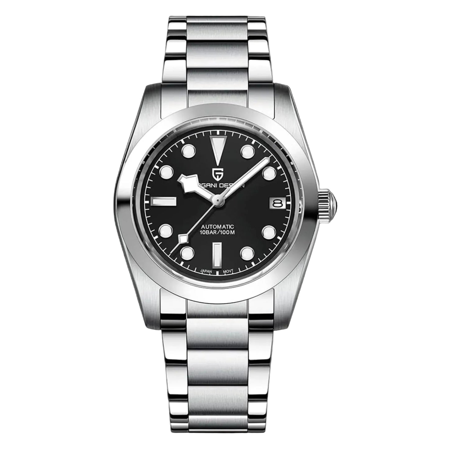 PAGANI DESIGN MEN'S WATCH AUTOMATIC NH35A STAINLESS STEEL BLACK DAIL WATCH SKU-PD-1716