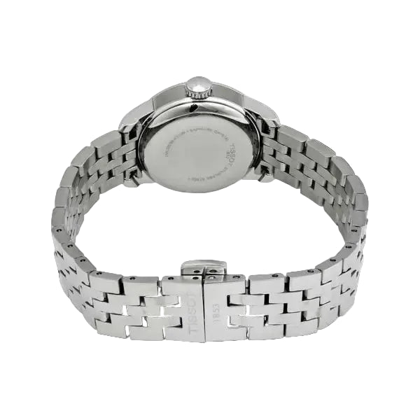 TISSOT Men’s Quartz Swiss Made Silver Stainless Steel Black Dial 40mm Watch T122.410.11.053.00