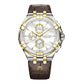 Maurice Lacroix Men’s Quartz Swiss Made Brown Leather Strap Silver Dial 44mm Watch AI1018-PVY11-132-1