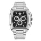 Versace Men’s Quartz Swiss Made Silver Stainless Steel Black Dial 42mm Watch VE6H00925