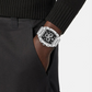 Versace Men’s Quartz Swiss Made Silver Stainless Steel Black Dial 42mm Watch VE6H00925