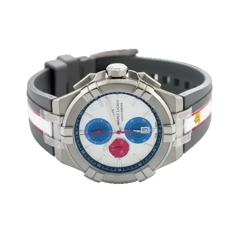 Maurice Lacroix Men’s Quartz Swiss Made Multi Color Silicone Strap Silver Sunray Dial 44mm Watch AI1018-TT031-130-2