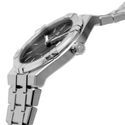 Maurice Lacroix Men’s Quartz Swiss Made Silver Stainless Steel Black Dial 40mm Watch AI1108-SS002-330-1