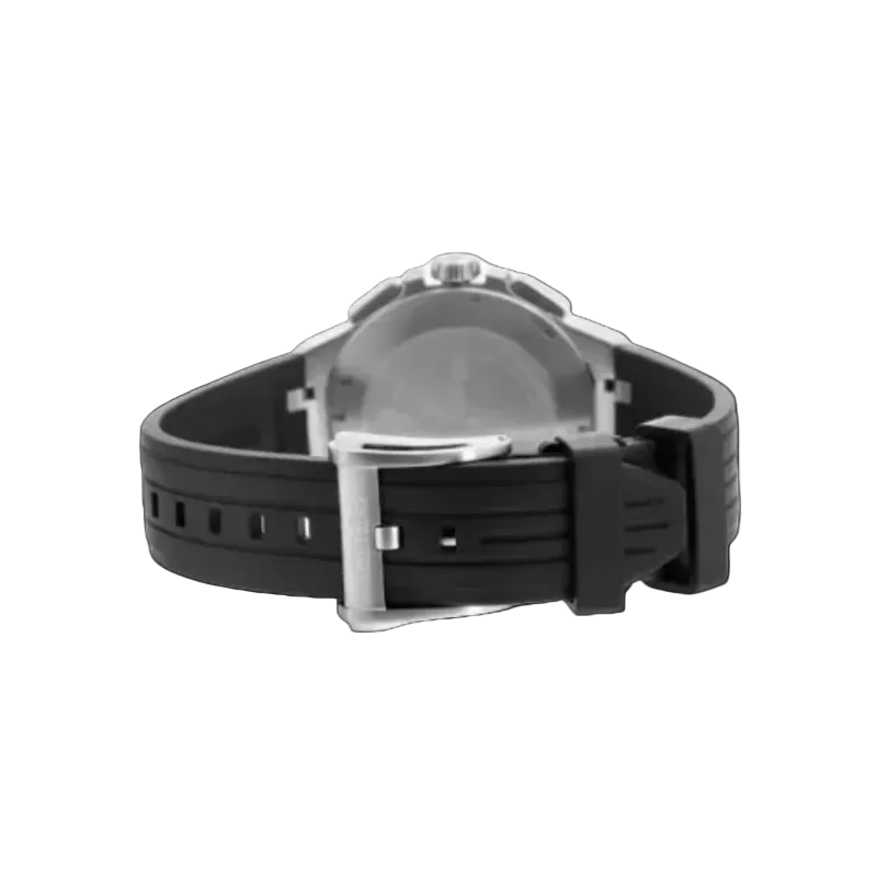 Maurice Lacroix Men’s Quartz Swiss Made Black Silicone Strap Black Dial 44mm Watch AI1018-SS001-330-2