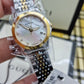 Gucci Women’s Swiss Made Quartz Stainless Steel Mother of Pearl Dial 27mm Watch YA126513