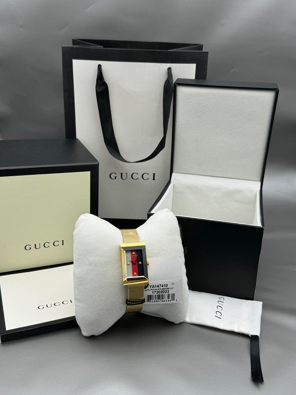 Gucci Women’s Swiss Made Quartz Stainless Steel Multi 21mm Watch YA147410