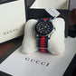 Gucci Men’s Swiss Made Quartz Nylon Strap Black Dial 45mm Watch YA136210