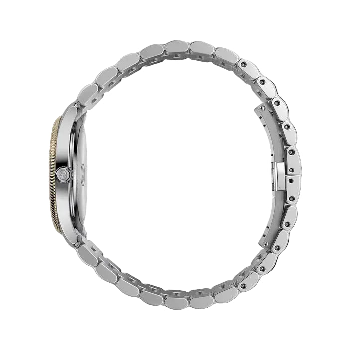 Gucci Women’s Quartz Swiss Made Silver Stainless Steel Silver Stoned Dial 29mm Watch YA1265063