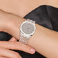 Gucci Women’s Swiss Made Quartz Silver Stainless Steel Silver Dial 34mm Watch YA163402