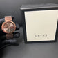 Gucci Men’s Swiss Made Quartz Brown Stainless Steel Brown Sun Brushed Dial 42mm Watch YA133211