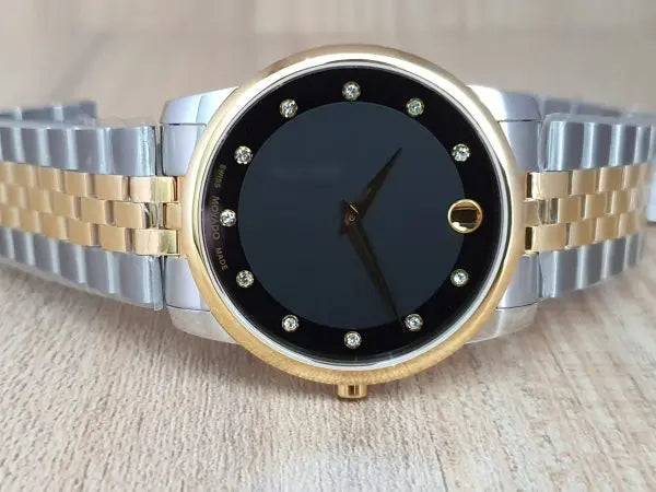 MOVADO Men’s Swiss Made Quartz Stainless Steel Black Dial 40mm Watch 0606879