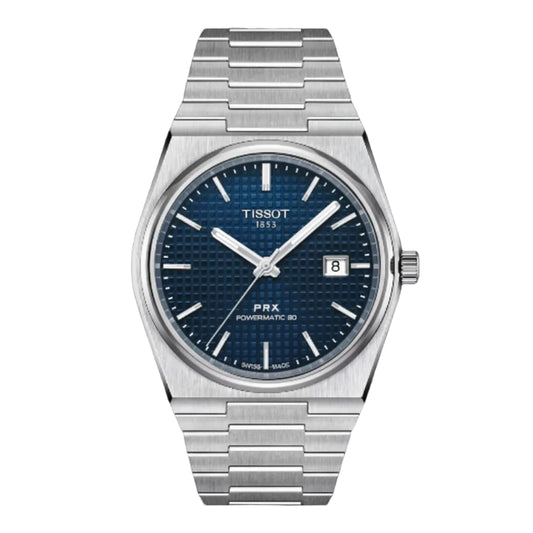 TISSOT PRX Men’s Swiss Made Powermatic Silver Stainless Steel Blue Dial 40mm Watch T137.407.11.041.00