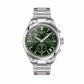 TISSOT Men’s Quartz Swiss Made Silver Stainless Steel Green Dial 40mm Watch T150.417.11.091.00