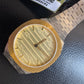 Gucci Women’s Swiss Made Quartz Silver Stainless Steel Gold Dial 34mm Watch YA163403