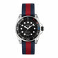 Gucci Men’s Swiss Made Quartz Nylon Strap Black Dial 45mm Watch YA136210