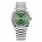 PAGANI DESIGN MEN'S DAYNDATE SILVER STAINLESS STEEL AUTOMATIC 36MM CHAIN WATCH SKU-PD1752