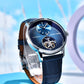 PAGANI DESIGN MEN'S WATCH STAINLESS STEEL CASE BLUE AUTOMATIC BLUE DAIL WATCH SKU-1796
