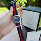 Gucci Men’s Swiss Made Quartz Nylon Strap Blue Dial 41mm Watch YA142304