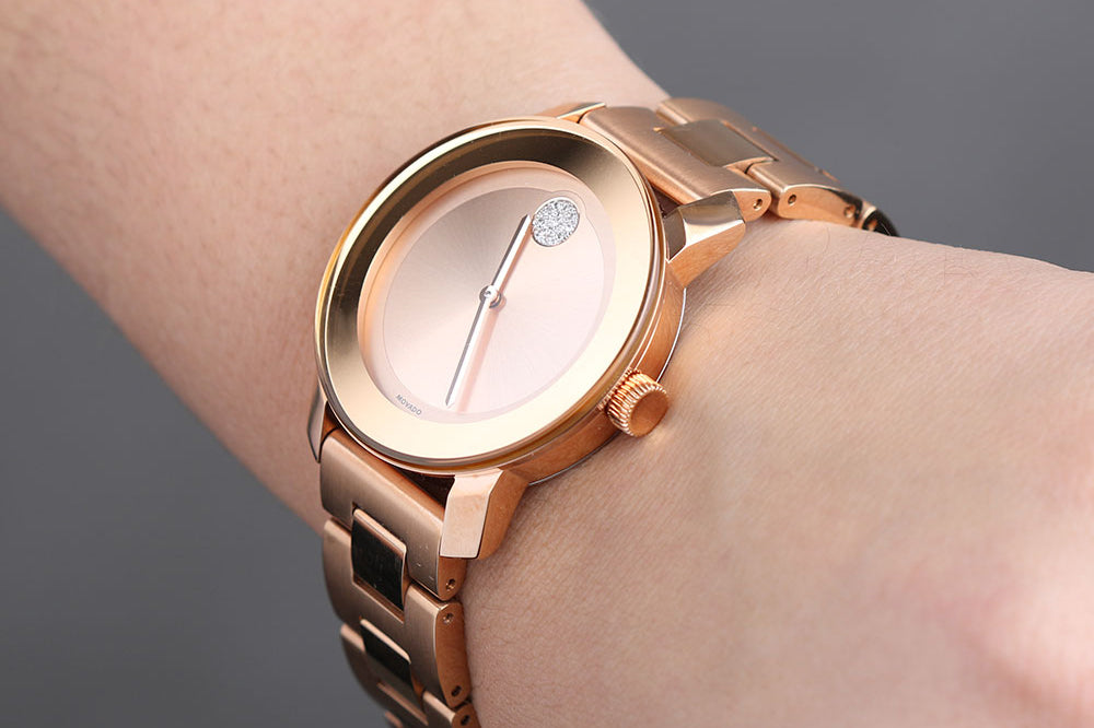 Movado Women’s Swiss Made Quartz Rose Gold Stainless Steel Rose Gold Dial 36mm Watch 3600086