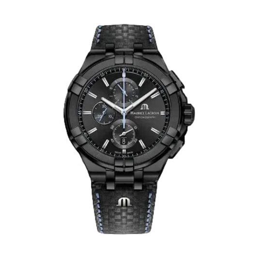 Maurice Lacroix Men’s Quartz Swiss Made Multi Color Silicone Strap Silver Dial 44mm Watch