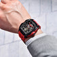PAGANI DESIGN MEN'S WATCH MECHNICAL AUTOMATIC SKELETON RED STRAP RUBBER WATCH SKU-PD-YS018