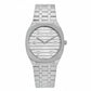 Gucci Women’s Swiss Made Quartz Silver Stainless Steel Silver Dial 34mm Watch YA163402