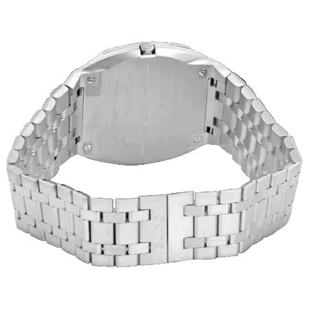 Gucci Women’s Swiss Made Quartz Silver Stainless Steel Silver Dial 34mm Watch YA163402