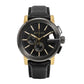 Gucci Men’s Swiss Made Quartz Leather Strap Black Dial 44mm Watch YA101203