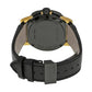 Gucci Men’s Swiss Made Quartz Leather Strap Black Dial 44mm Watch YA101203